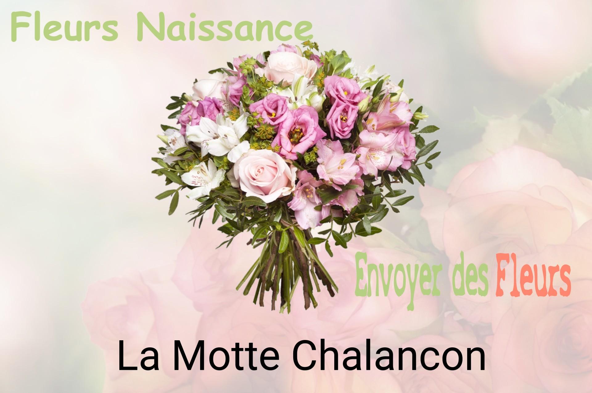 Bouquet de fleurs de naissance livré à La Motte-Chalancon
